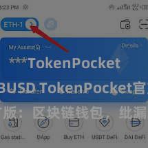 TokenPocket支持BUSD TokenPocket官方版：区块链钱包，纰漏惩处数字钞票